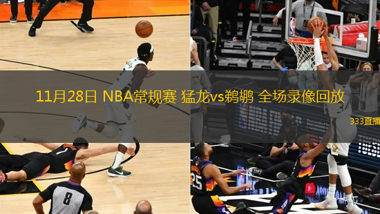 11月28日 NBA常規(guī)賽 猛龍vs鵜鶘 全場(chǎng)錄像回放